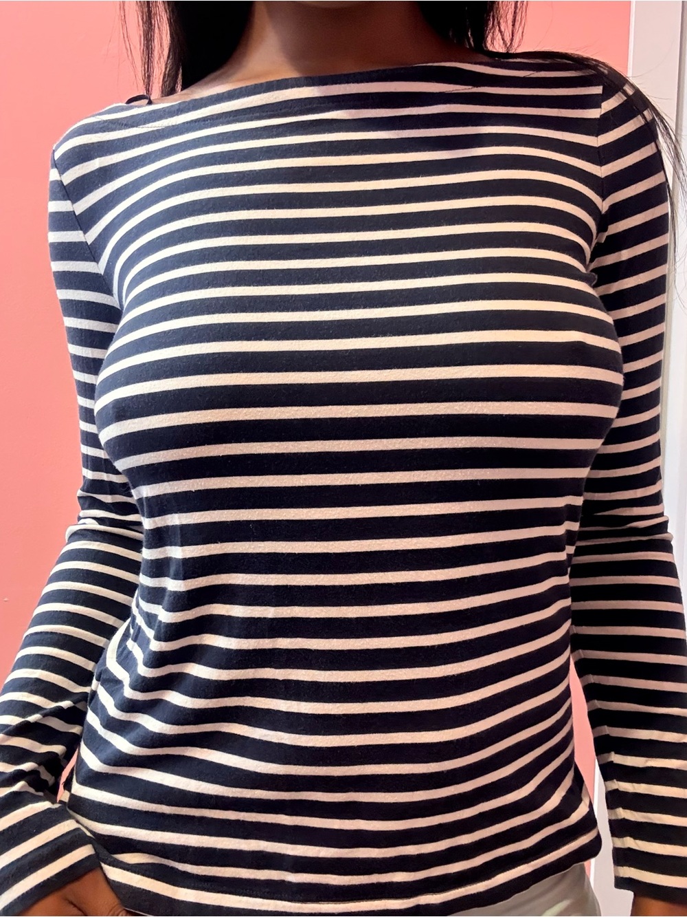Banana republic striped boat neck top